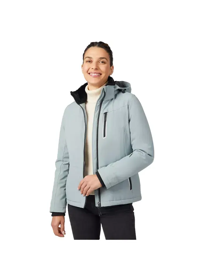 Женская куртка FreeCycle Thermo Super Softshell II Free Country — изображение 2 из 3, зеленый
