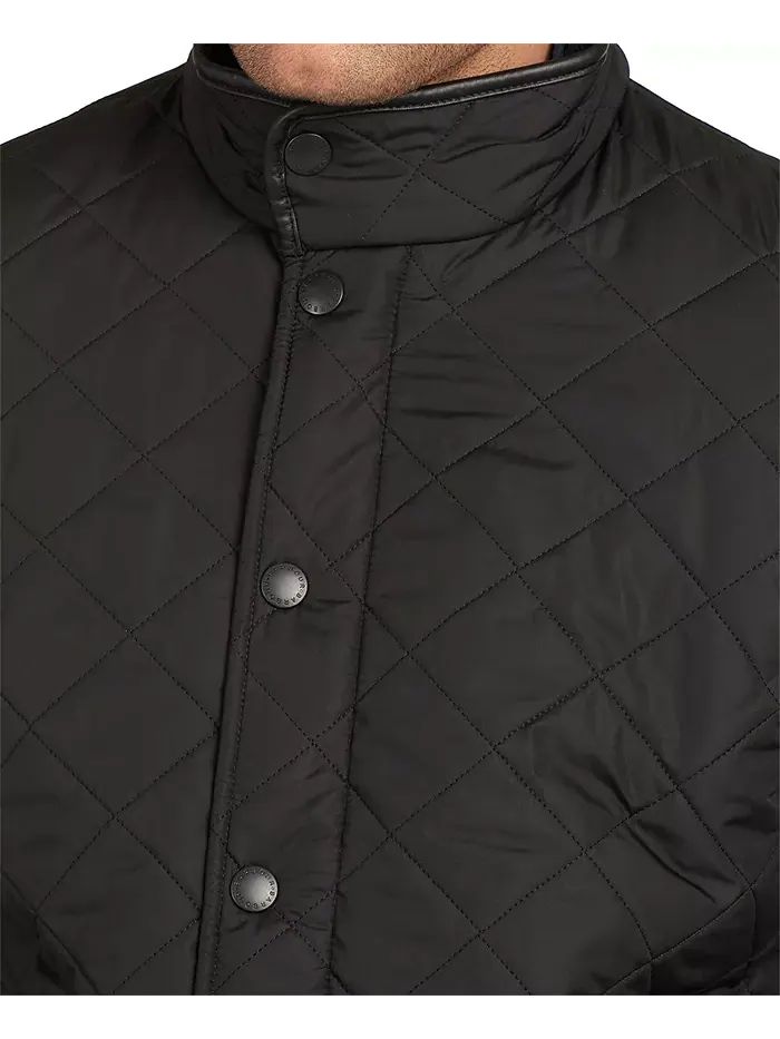 Куртка Powell Quilted Barbour — изображение 3 из 7, черный