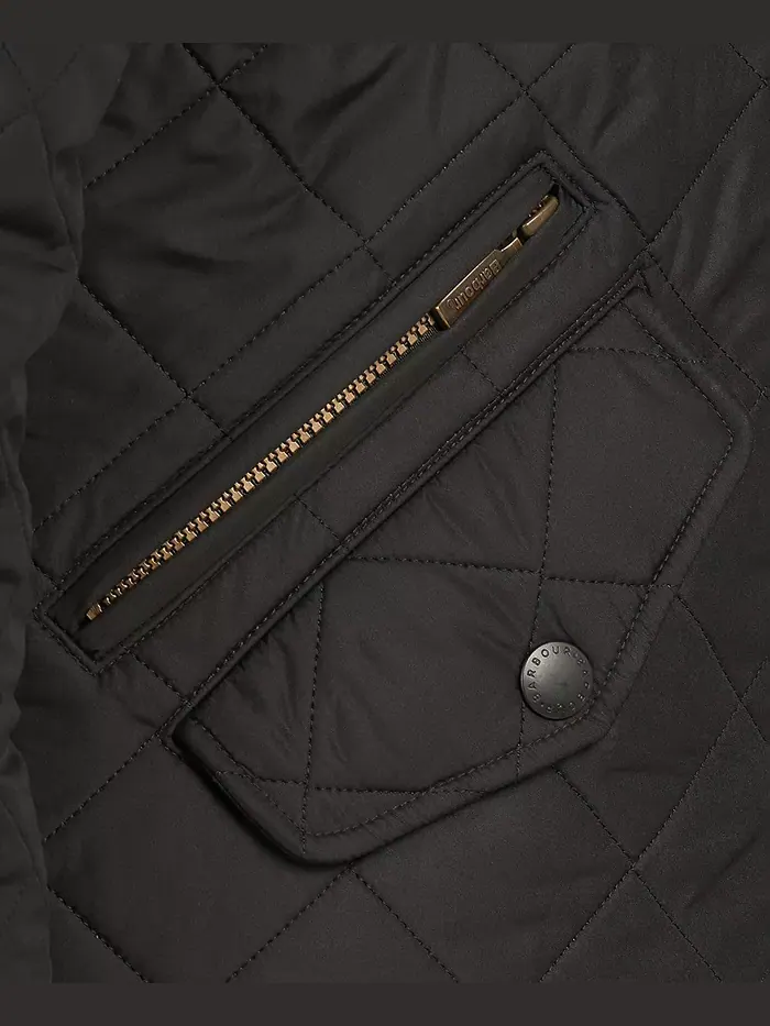 Куртка Powell Quilted Barbour — изображение 4 из 7, черный