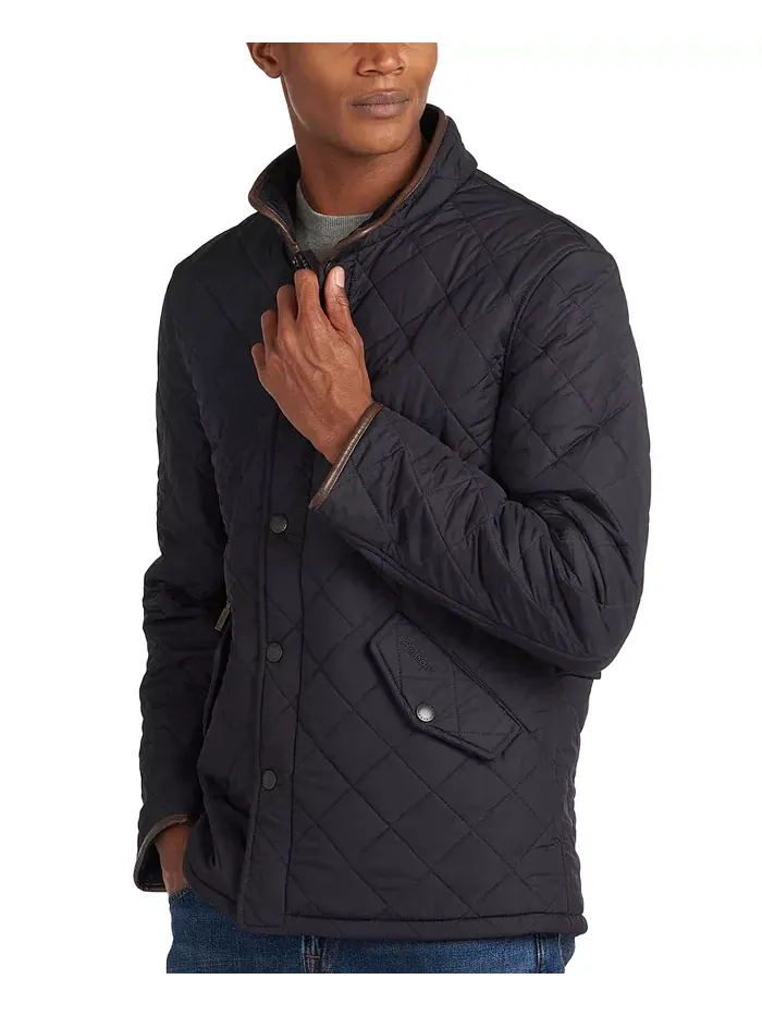 Куртка Powell Quilted Barbour — изображение 3 из 7, синий