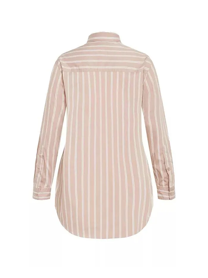 Рубашка Celine больших размеров CITY CHIC — изображение 5 из 5, тауп