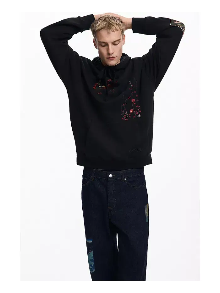 Мужская худи Landscape Desigual — изображение 4 из 6, черный