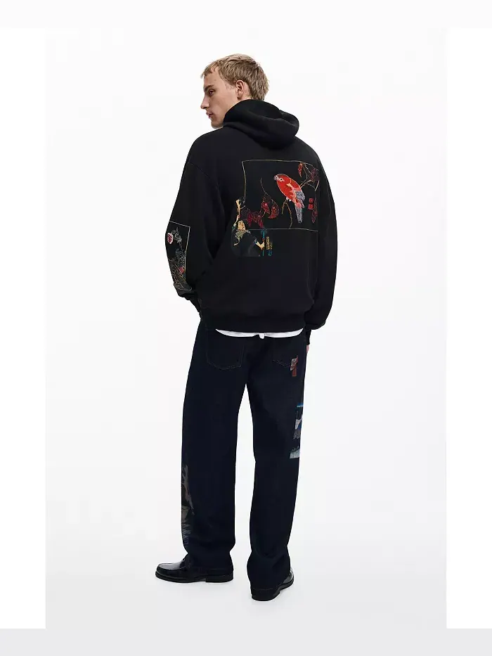 Мужская худи Landscape Desigual — изображение 6 из 6, черный