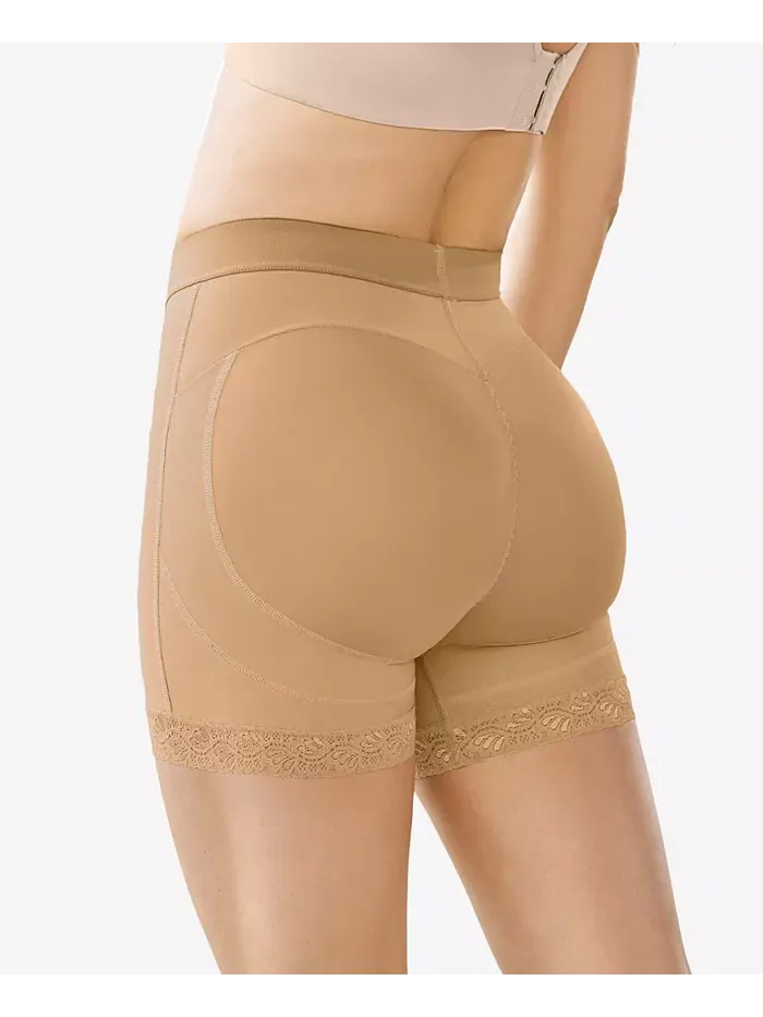 Женские шорты-утягивающие с эффектом подтяжки ягодиц Mid-Rise Sculpting Butt Lifter Shaper Leonisa