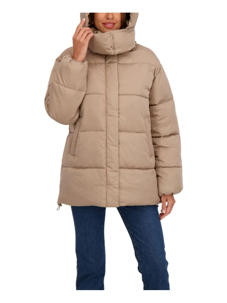 Детская пуховая куртка 3/4 Sebby — изображение 4 из 6, хаки
