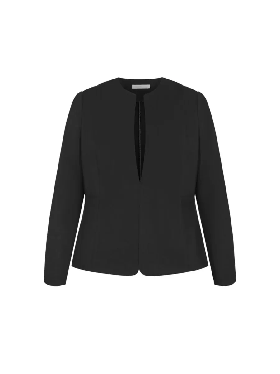 Куртка Пейтон Понте больших размеров CITY CHIC — изображение 4 из 5, черный