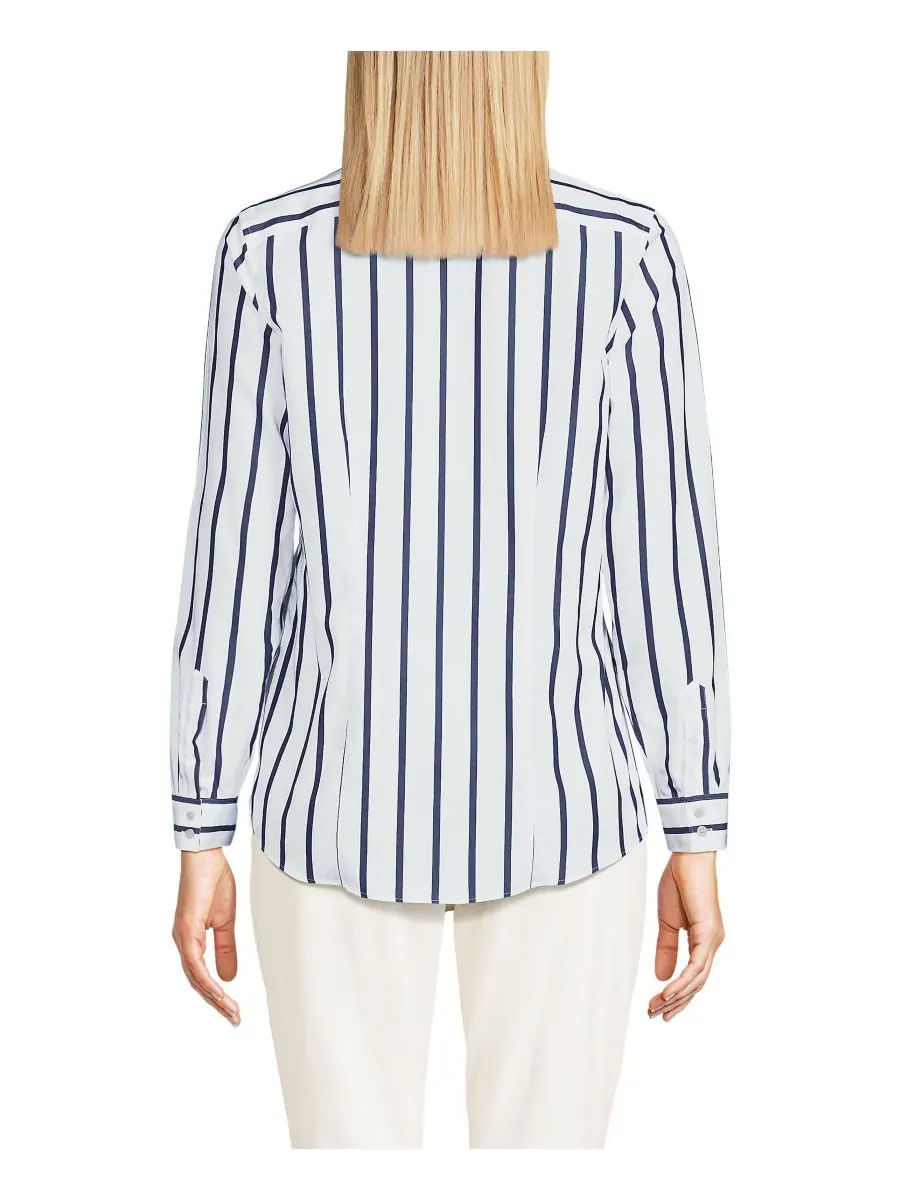 Женская рубашка без глажки на пуговицах спереди Lands' End — изображение 2 из 3