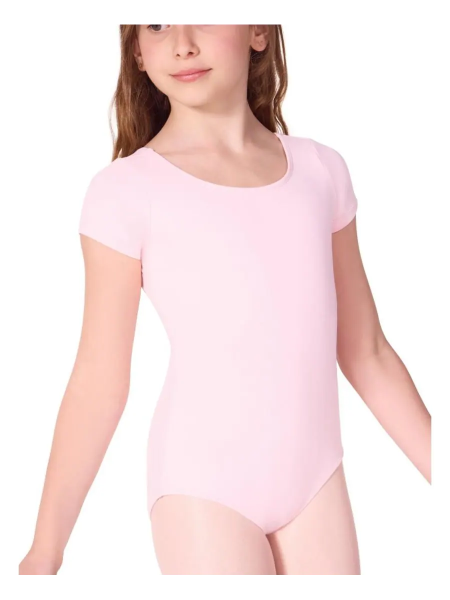 Купальник с коротким рукавом "Будущая звезда" Capezio — розовый