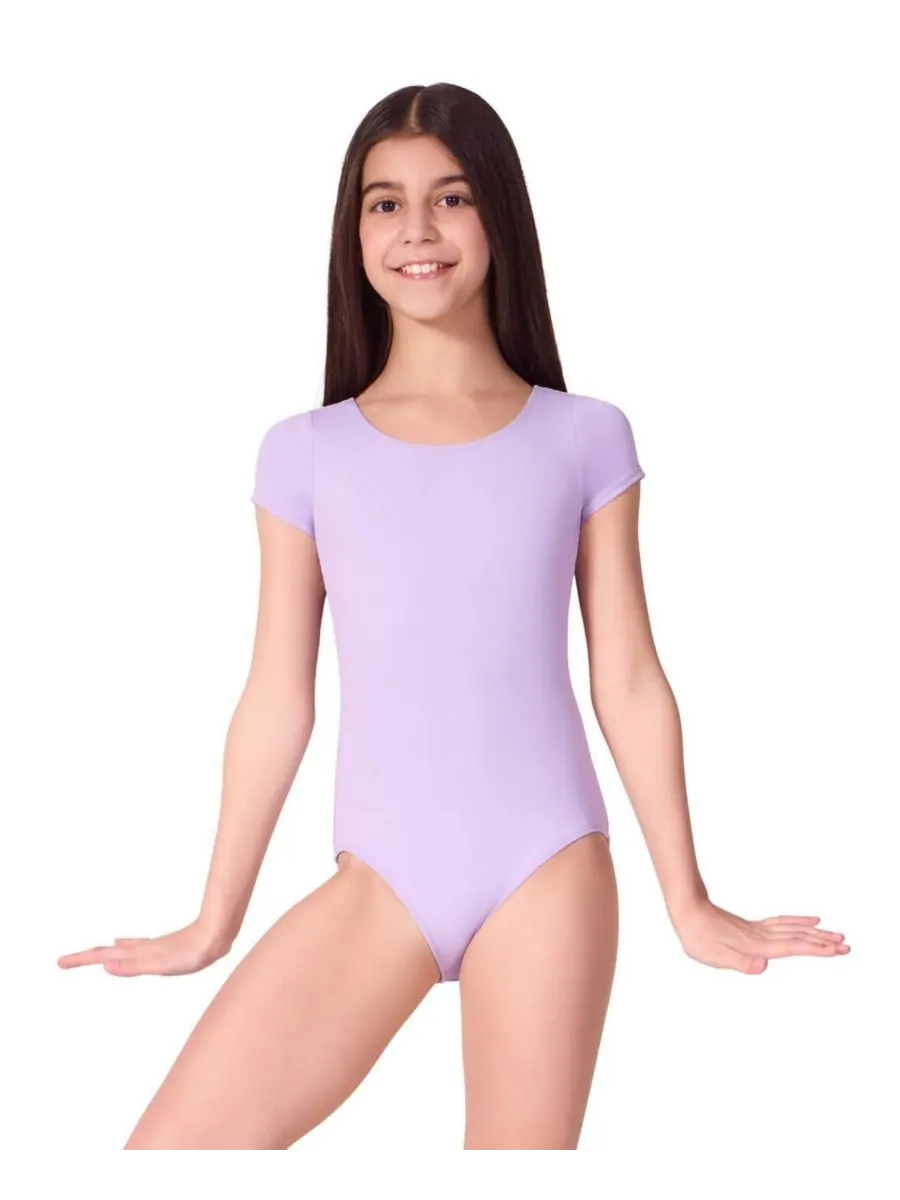 Купальник с коротким рукавом "Будущая звезда" Capezio — изображение 1 из 4, фиолетовый