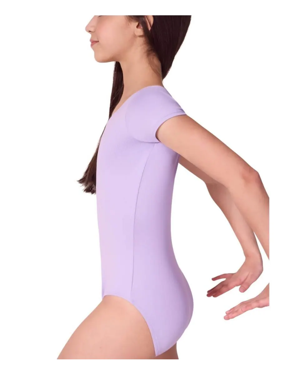 Купальник с коротким рукавом "Будущая звезда" Capezio — изображение 2 из 4, фиолетовый