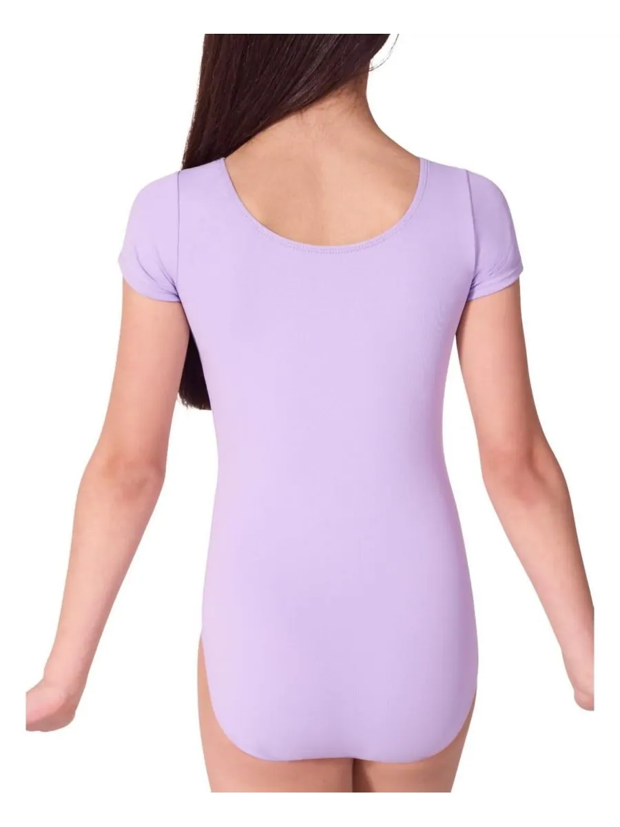 Купальник с коротким рукавом "Будущая звезда" Capezio — изображение 3 из 4, фиолетовый
