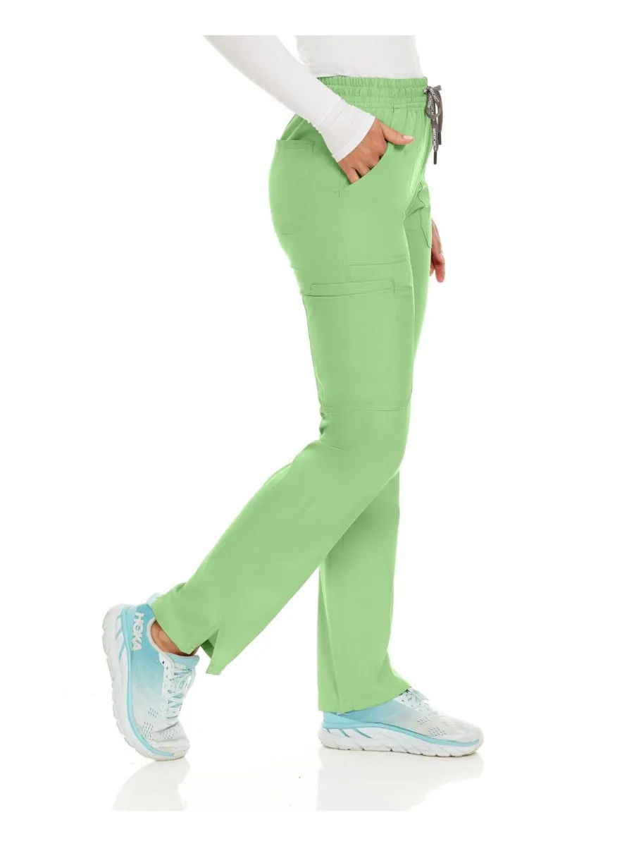 Брюки-карго прямого кроя Petite Terri Stretch с шестью карманами, цвет Ceil, размер X Large Medichic — изображение 3 из 3