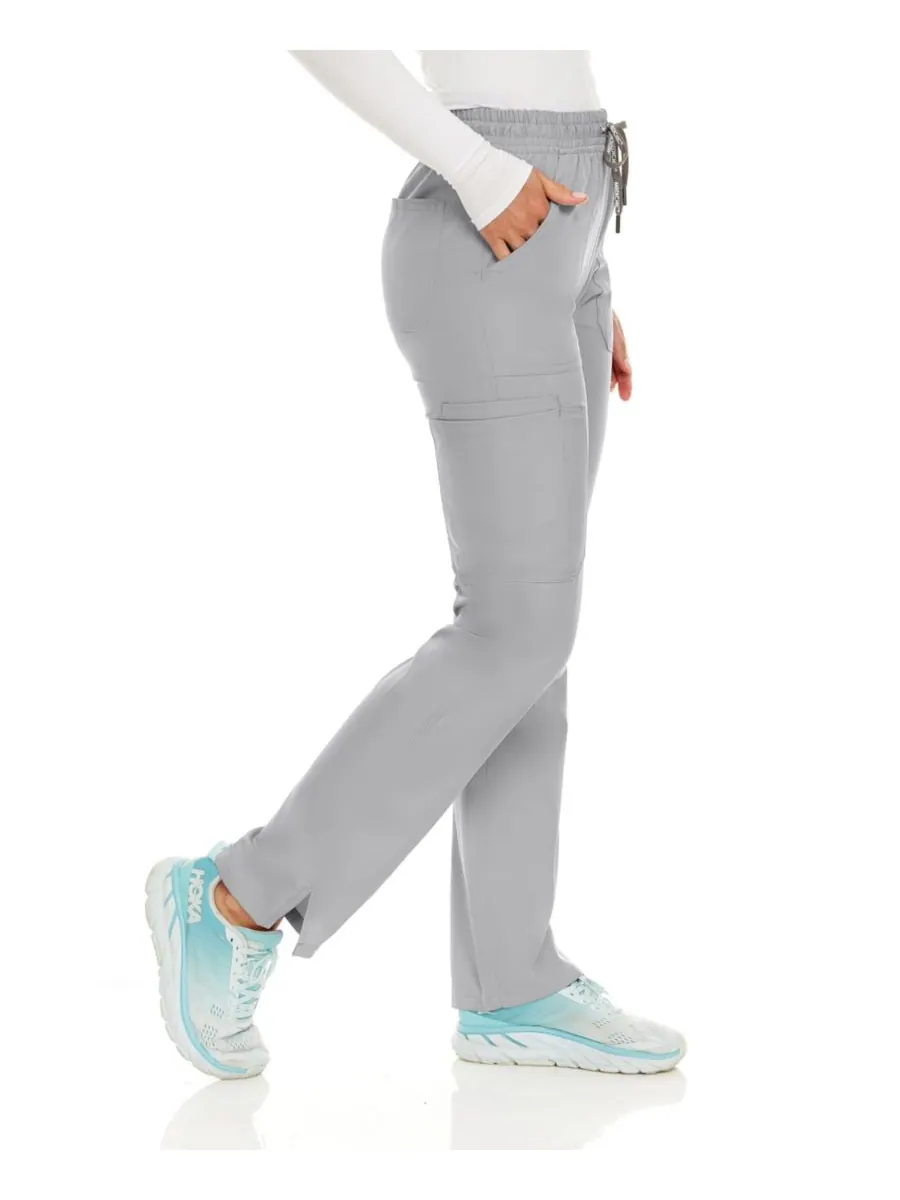 Брюки-карго прямого кроя Petite Terri Stretch с шестью карманами, цвет Ceil, размер X Large Medichic — изображение 3 из 6