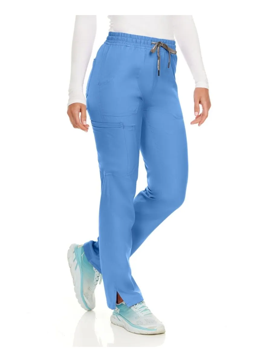 Брюки-карго прямого кроя Petite Terri Stretch с шестью карманами, цвет Ceil, размер X Large — изображение 1 из 6