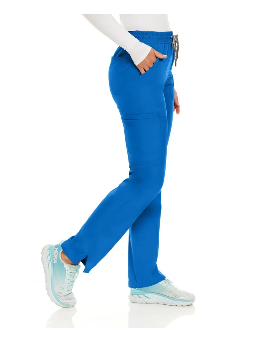 Брюки-карго прямого кроя Petite Terri Stretch с шестью карманами, цвет Ceil, размер X Large Medichic — изображение 2 из 6