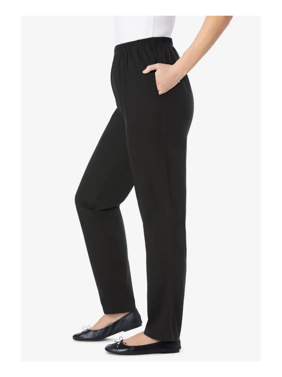 Женские джинсы Within Tall Straight-Leg из хлопка, прямого кроя, надеваются через голову — изображение 2 из 3, черный