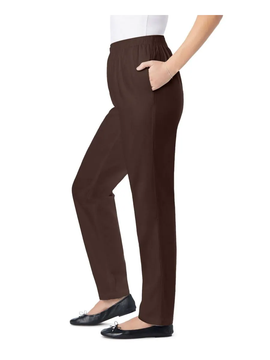 Женские джинсы Within Tall Straight-Leg из хлопка, прямого кроя, надеваются через голову — изображение 2 из 4, шоколад