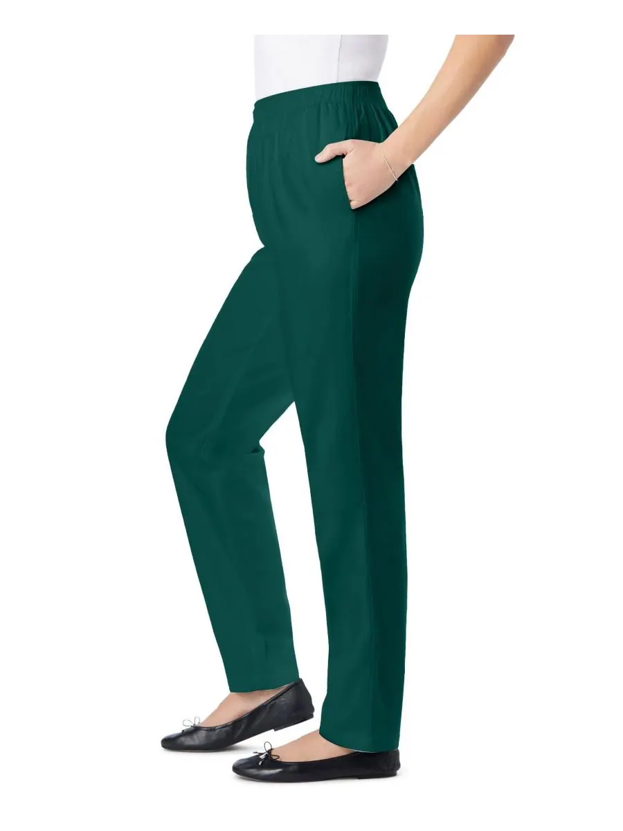 Женские джинсы Within Tall Straight-Leg из хлопка, прямого кроя, надеваются через голову — изображение 2 из 3, зеленый