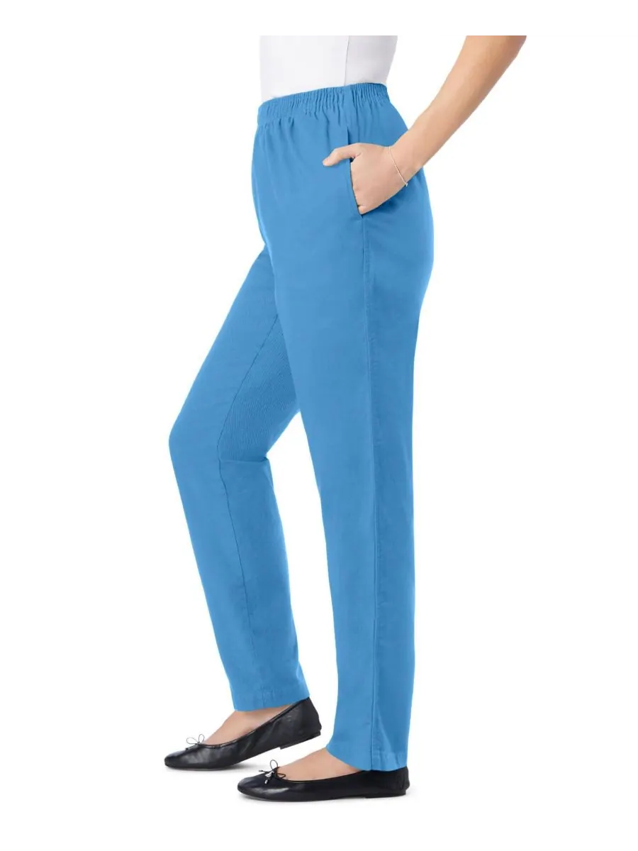 Женские джинсы Within Tall Straight-Leg из хлопка, прямого кроя, надеваются через голову — изображение 2 из 3, синий