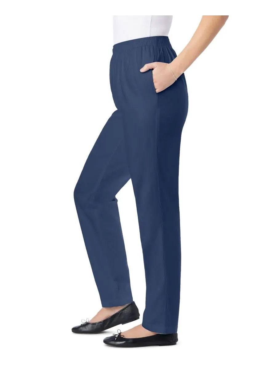 Женские джинсы Within Tall Straight-Leg из хлопка, прямого кроя, надеваются через голову — изображение 2 из 4, синий