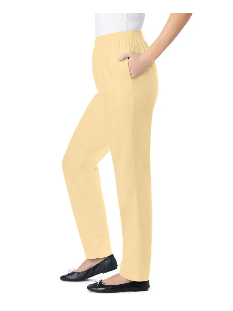 Женские джинсы Within Tall Straight-Leg из хлопка, прямого кроя, надеваются через голову — изображение 2 из 4, желтый