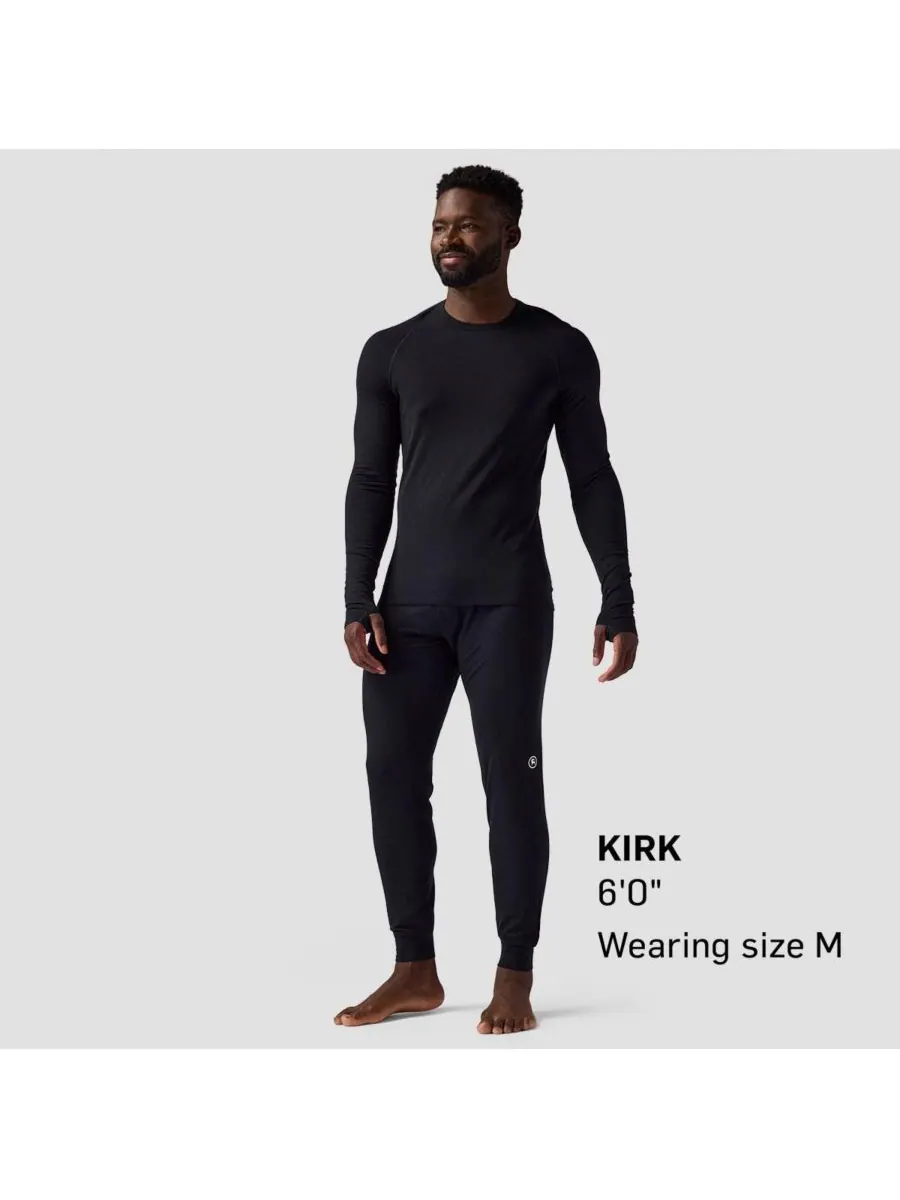 Мужская легкая термофутболка Cedars RWS Merino Lt-Wt Baselayer Crew Top Backcountry — изображение 5 из 5, черный