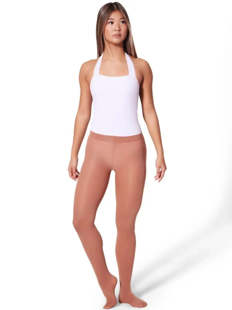 Женские ультрамягкие колготки с закрытыми ступнями Capezio, Suntan