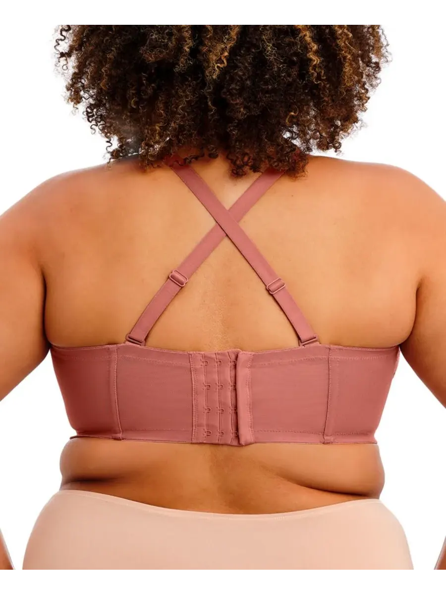 Бюстгальтер без бретелей Elomi Plus Size Verity на косточках Goddess, розовыйwood — изображение 5 из 6, розовое дерево