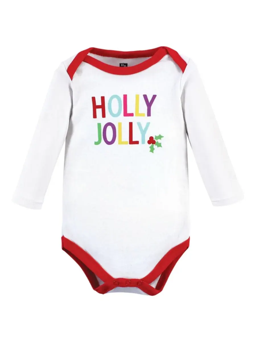 Hudson Baby Хлопковые боди с длинными рукавами, комплект из 3 штук — изображение 4 из 5, коричневый