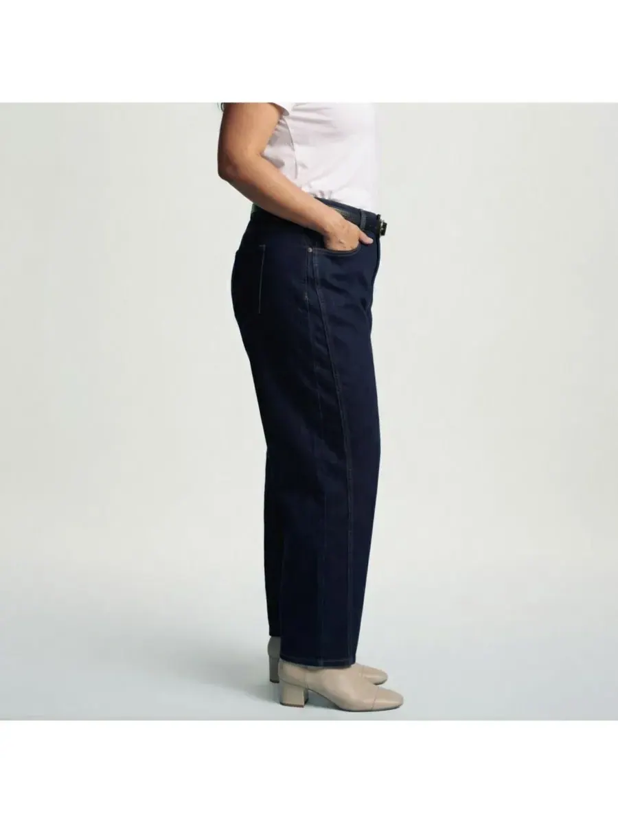 Женские джинсы Dakota Twisted Leg Universal Standard — изображение 2 из 3, темный индиго