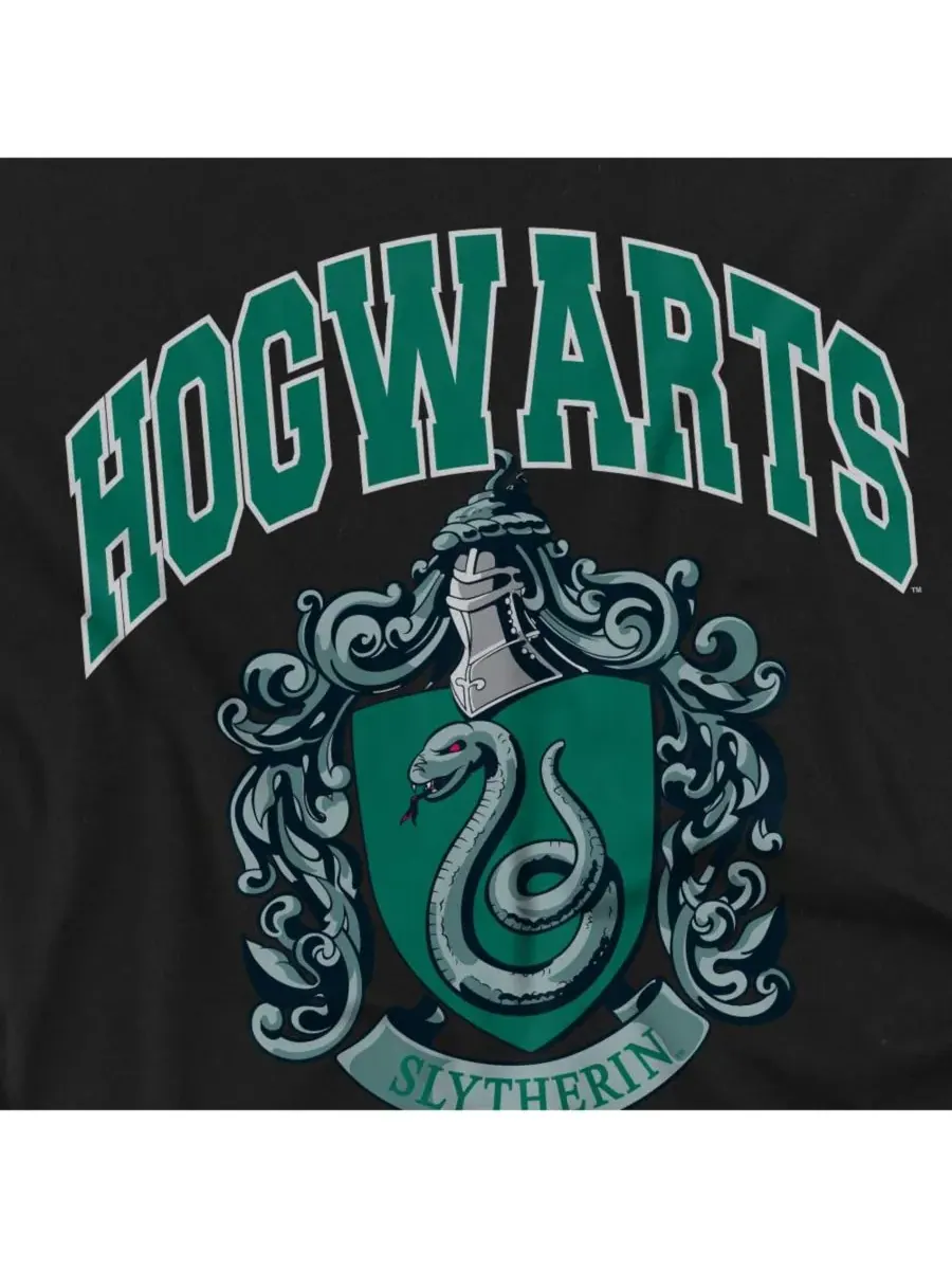 Мужская футболка Хогвартс Слизерин Harry Potter — изображение 3 из 3, черный