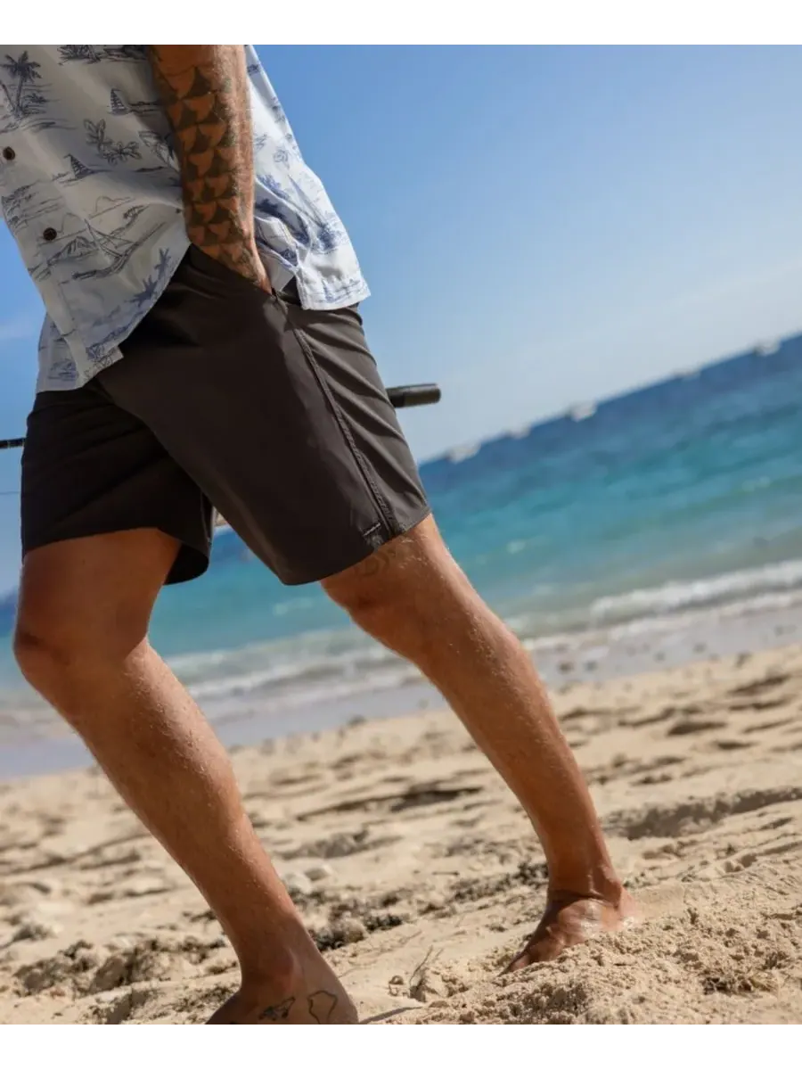 Мужские шорты Strands стандартного кроя Quiksilver Waterman — изображение 5 из 5, фантомный