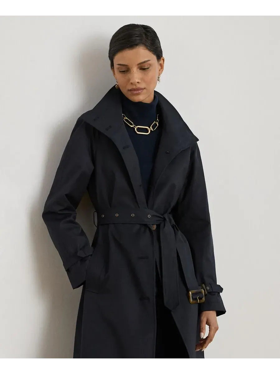 Женский однобортный тренч с поясом Lauren Ralph Lauren