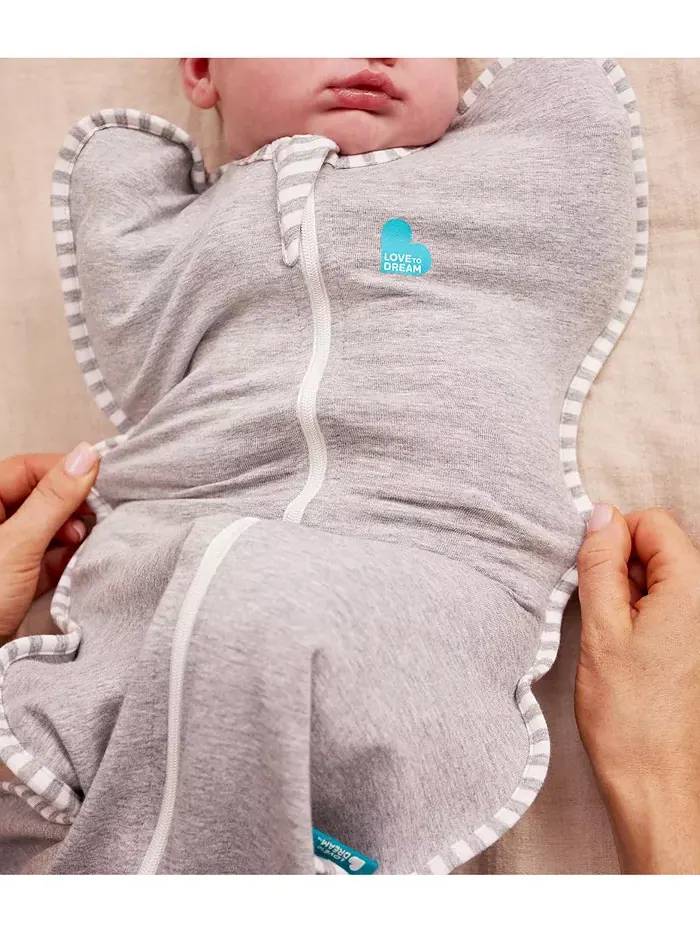 Спальный мешок Swaddle Up - оригинальный хлопок 1,0 TOG Love To Dream — изображение 5 из 10, серый