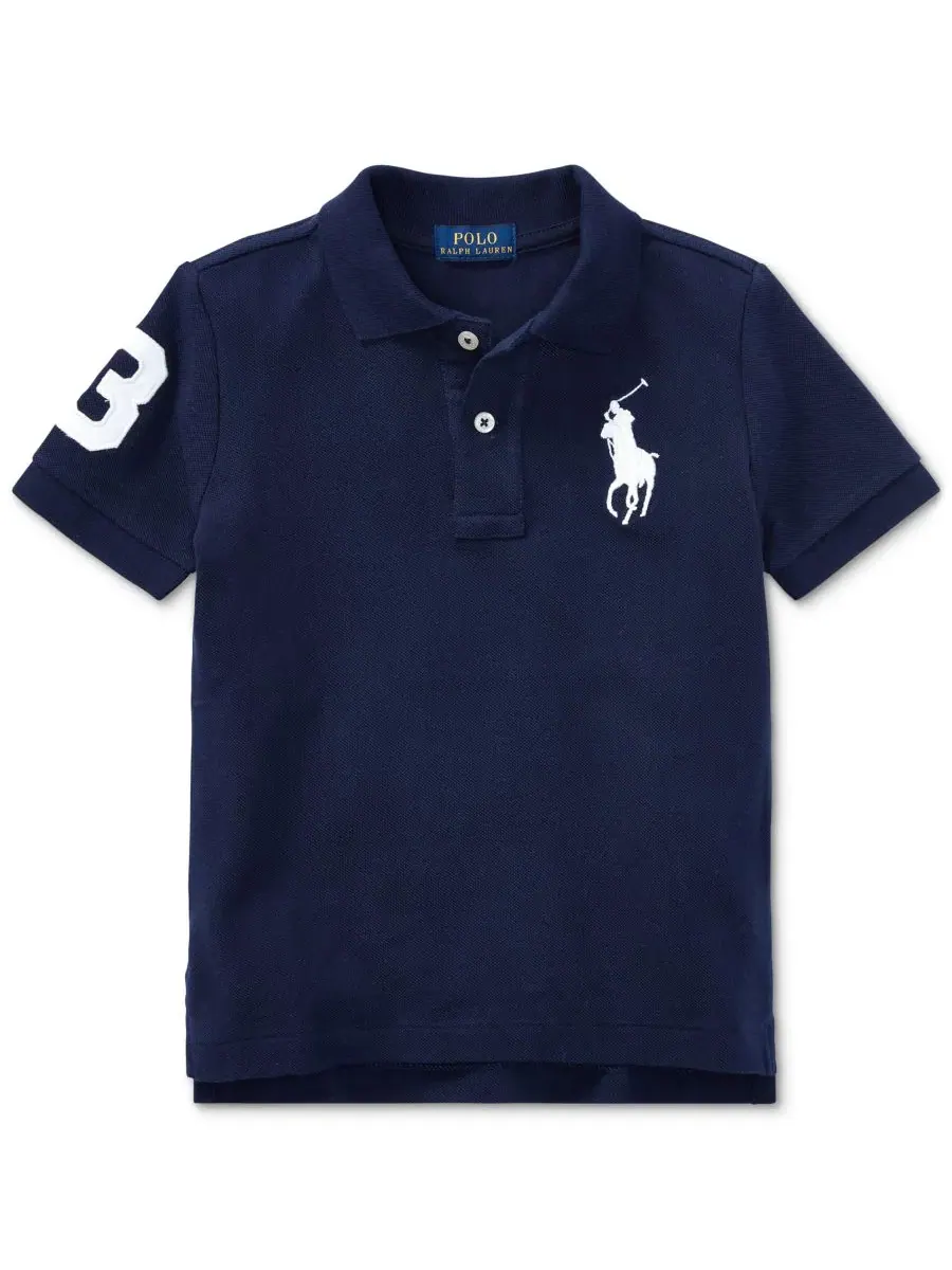 Комплект из поло и шорт Polo Ralph Lauren — изображение 3 из 5, темно-синий