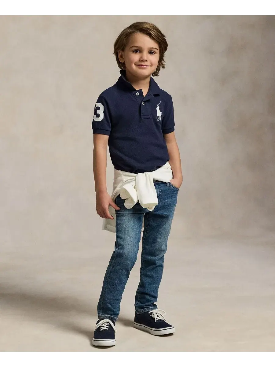 Комплект из поло и шорт Polo Ralph Lauren — изображение 5 из 5, темно-синий