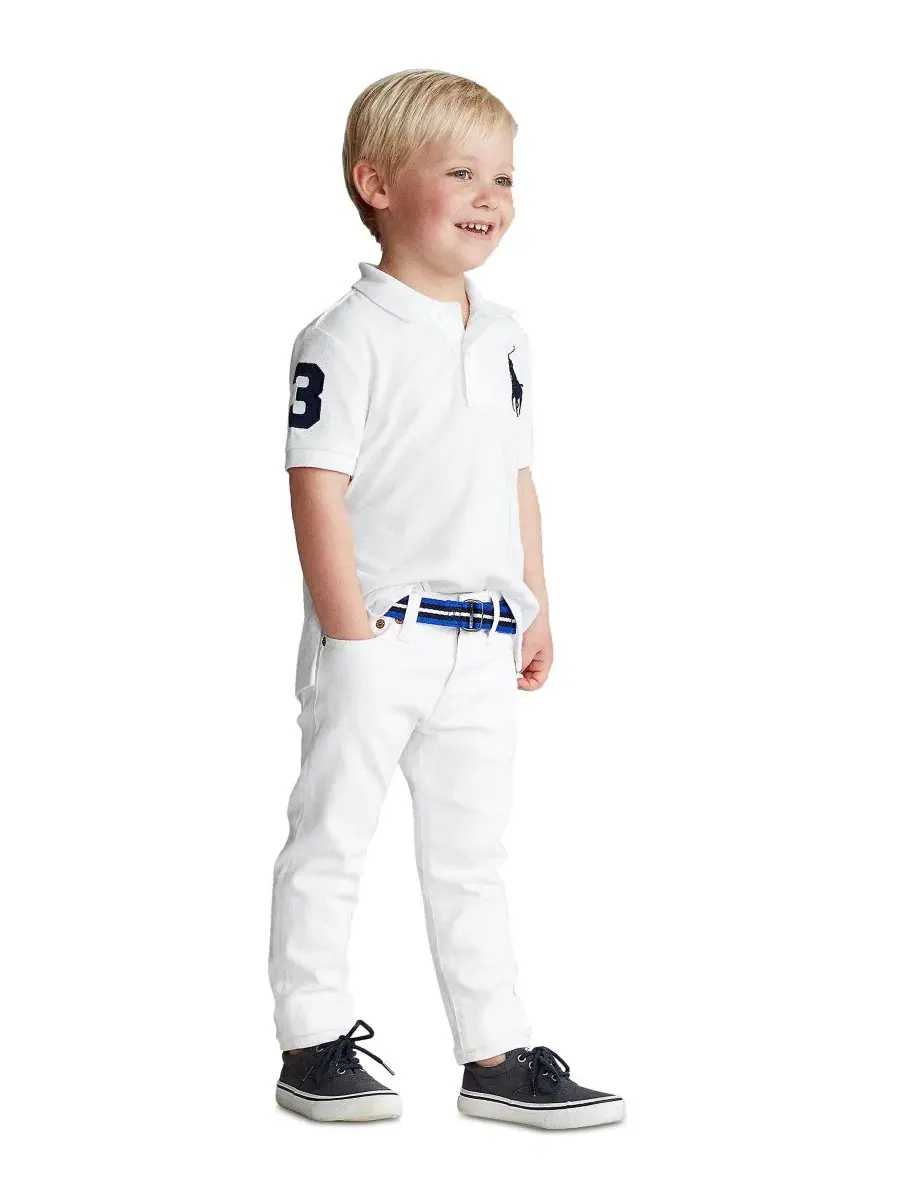 Комплект из поло и шорт Polo Ralph Lauren — изображение 5 из 7, белый