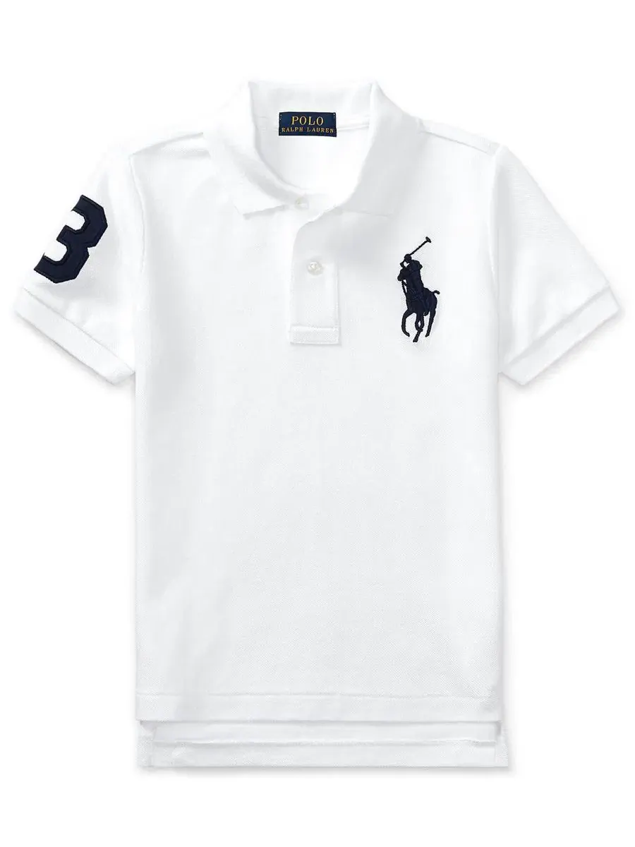 Комплект из поло и шорт Polo Ralph Lauren — изображение 6 из 7, белый