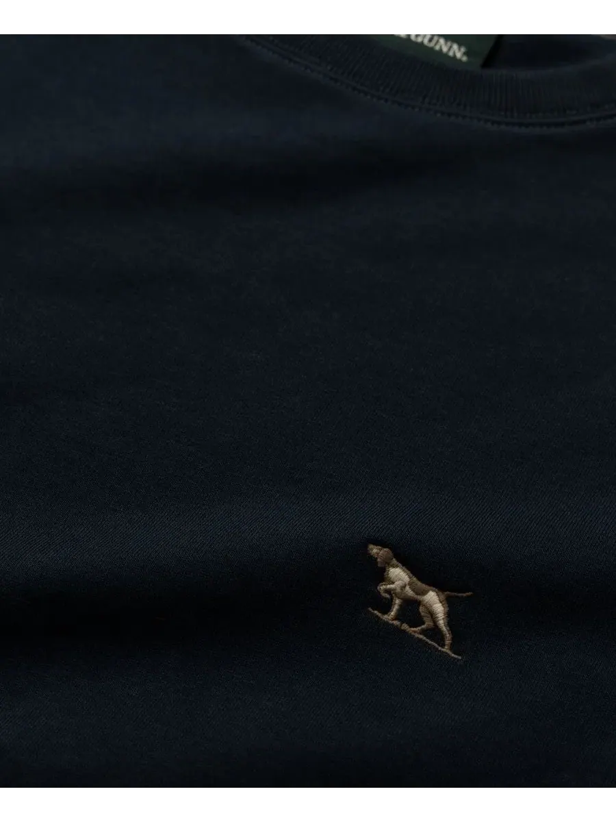 Свитшот мужской из хлопка с вышивкой Otago Cotton Crew Rodd & Gunn — изображение 2 из 6, затмение