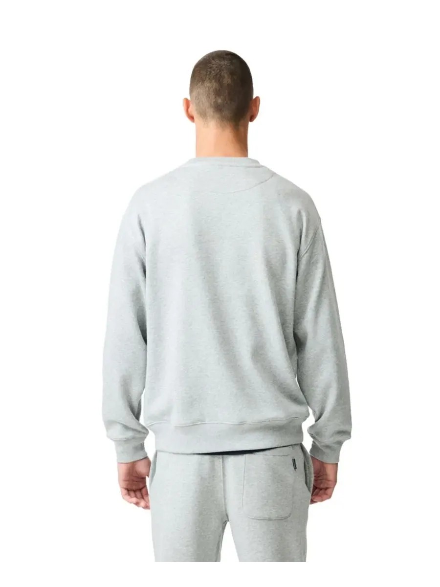Свитшот мужской с вышивкой Otago Cotton Crew Neck Rodd & Gunn — изображение 5 из 6, серый