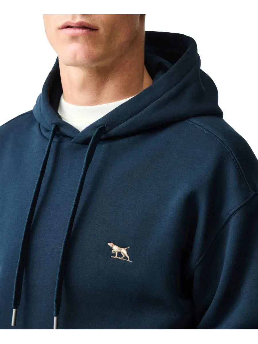 Худи из хлопка с капюшоном Otago Cotton Hoodie Rodd & Gunn — изображение 3 из 6, затмение