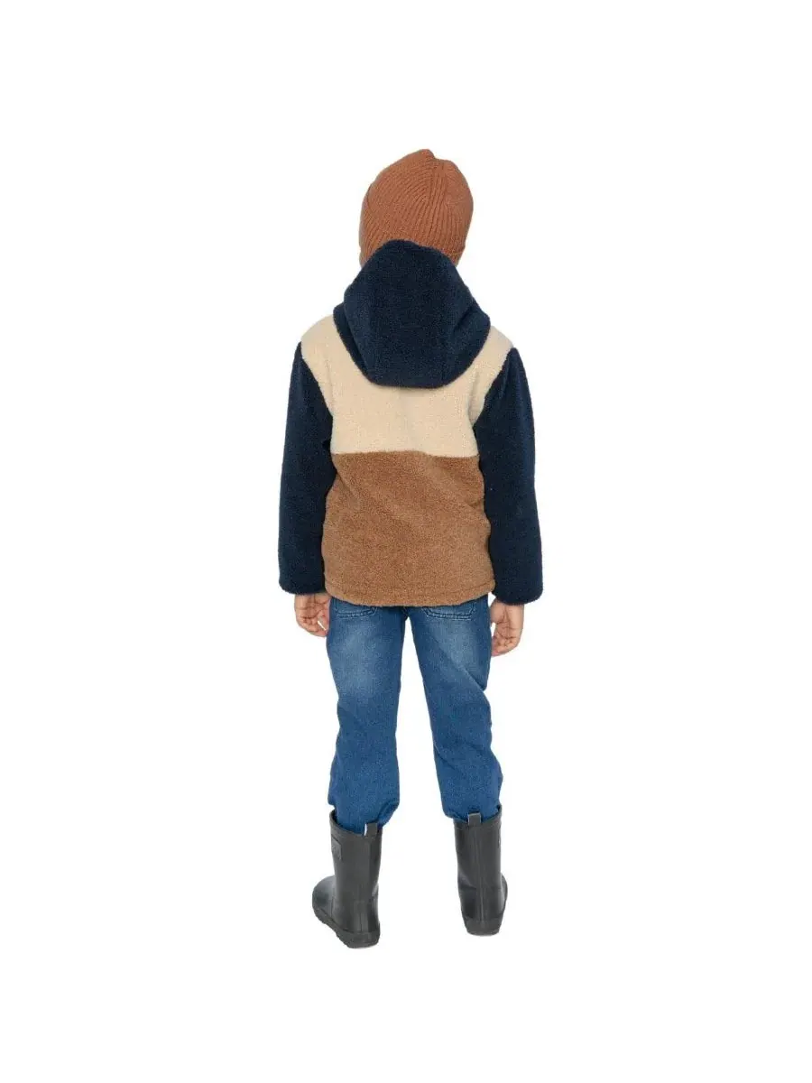 Детская куртка-дождевик двусторонняя с капюшоном, модель Reversible Mid-Season Deux par Deux — изображение 5 из 7