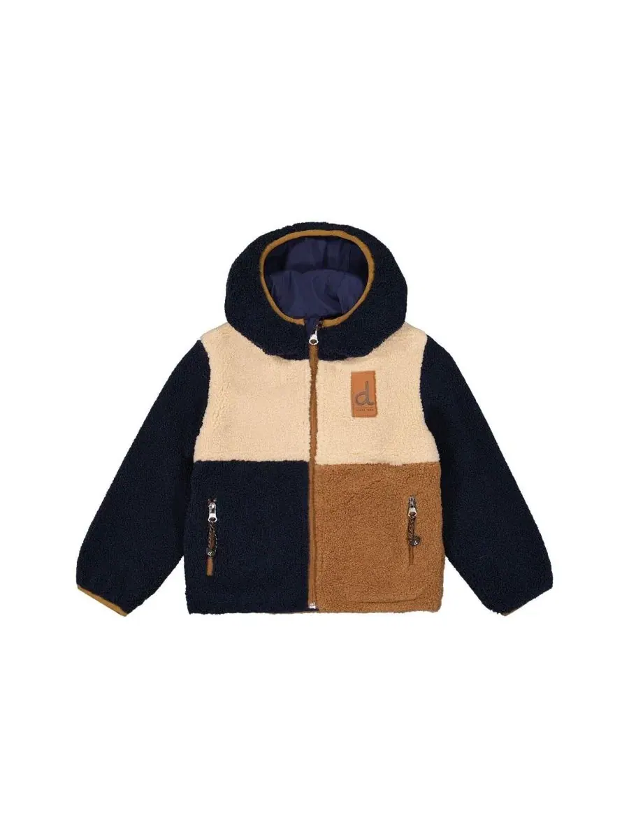 Детская куртка-дождевик двусторонняя с капюшоном, модель Reversible Mid-Season Deux par Deux — изображение 6 из 7