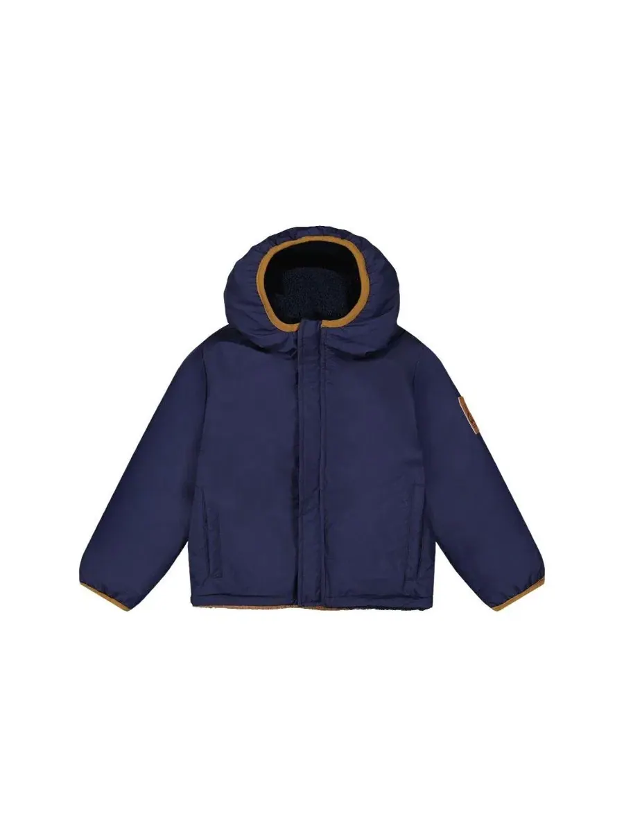 Детская куртка-дождевик двусторонняя с капюшоном, модель Reversible Mid-Season Deux par Deux — изображение 7 из 7