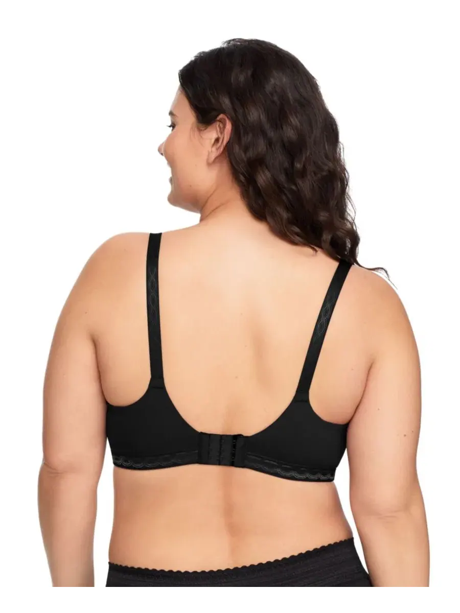 Бюстгальтер Warner's Cloud 9 Super Soft Wireless Lightly Lined Comfort Bra — изображение 2 из 3, черный