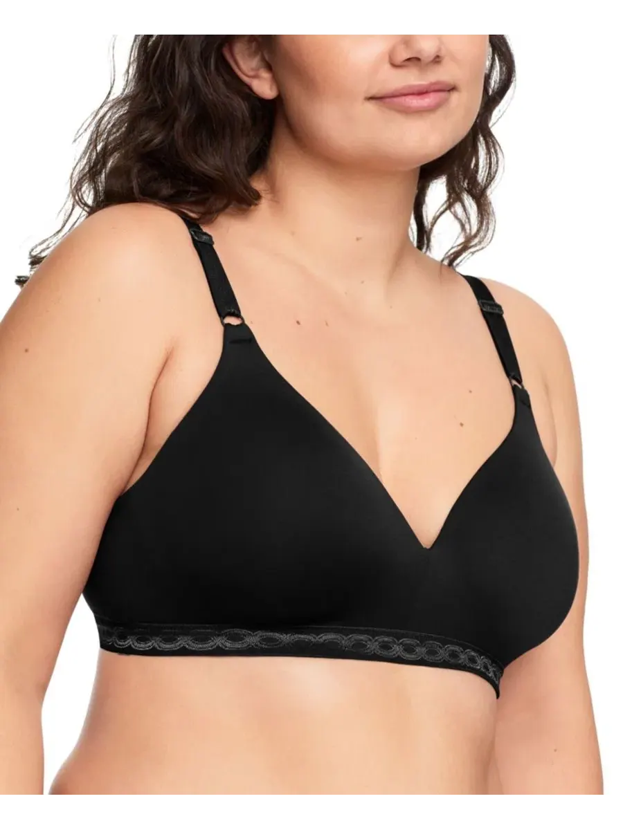 Бюстгальтер Warner's Cloud 9 Super Soft Wireless Lightly Lined Comfort Bra — изображение 3 из 3, черный