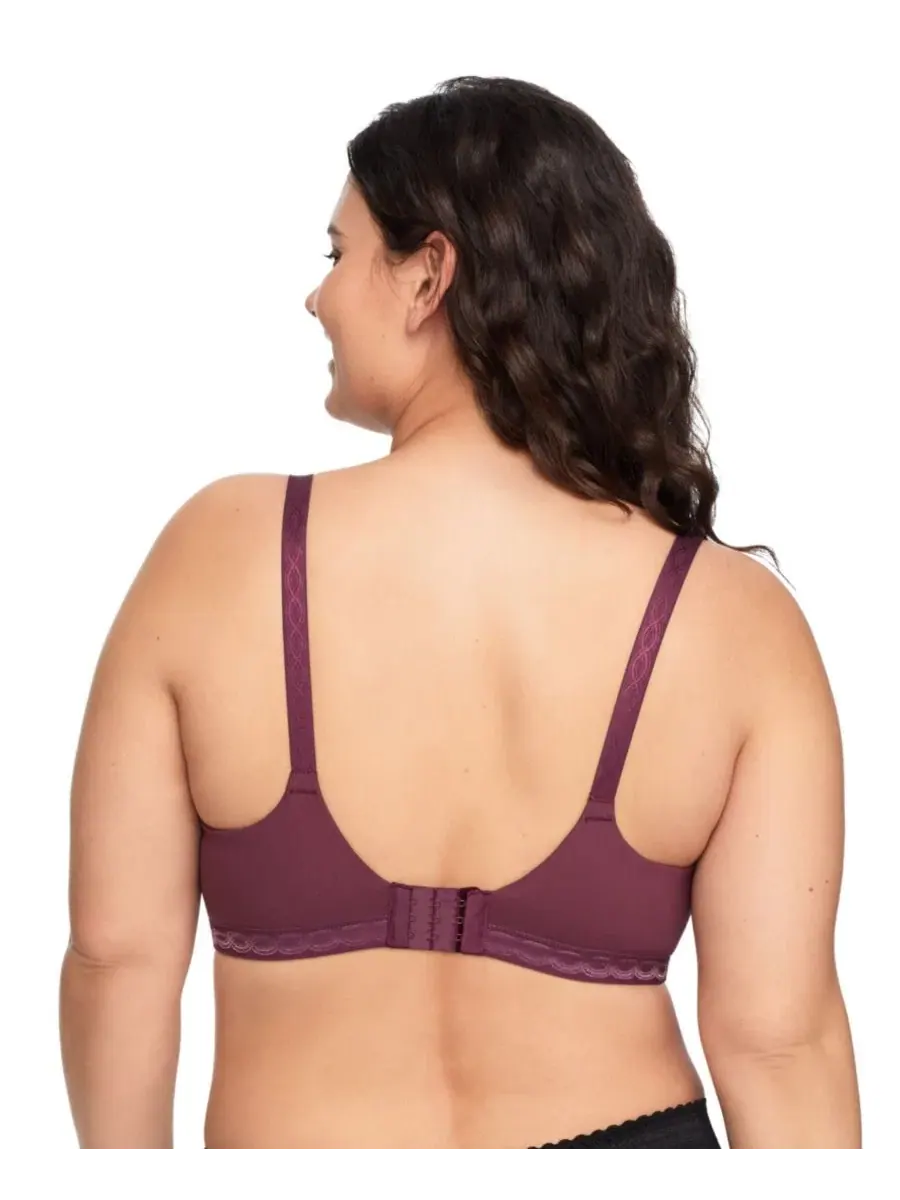 Бюстгальтер повседневный Cloud 9 Super Soft Wireless Lightly Lined Comfort Bra Warner's — изображение 2 из 2, бордовый