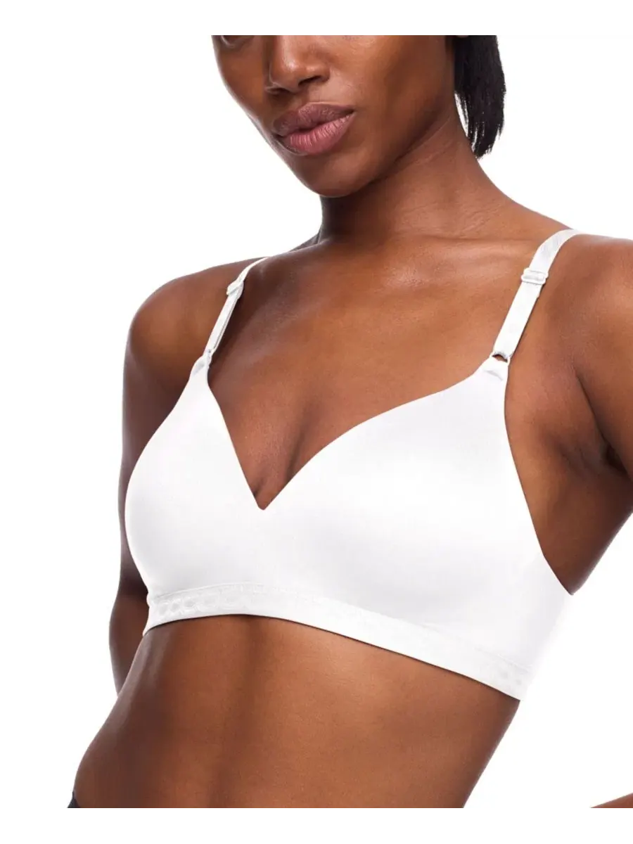 Бюстгальтер Warner's Cloud 9 Super Soft Wireless Lightly Lined Comfort Bra — изображение 3 из 3, белый