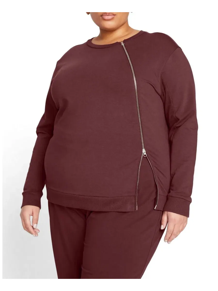 Свитшот-худи с молнией Meridien Zip Universal Standard — черный