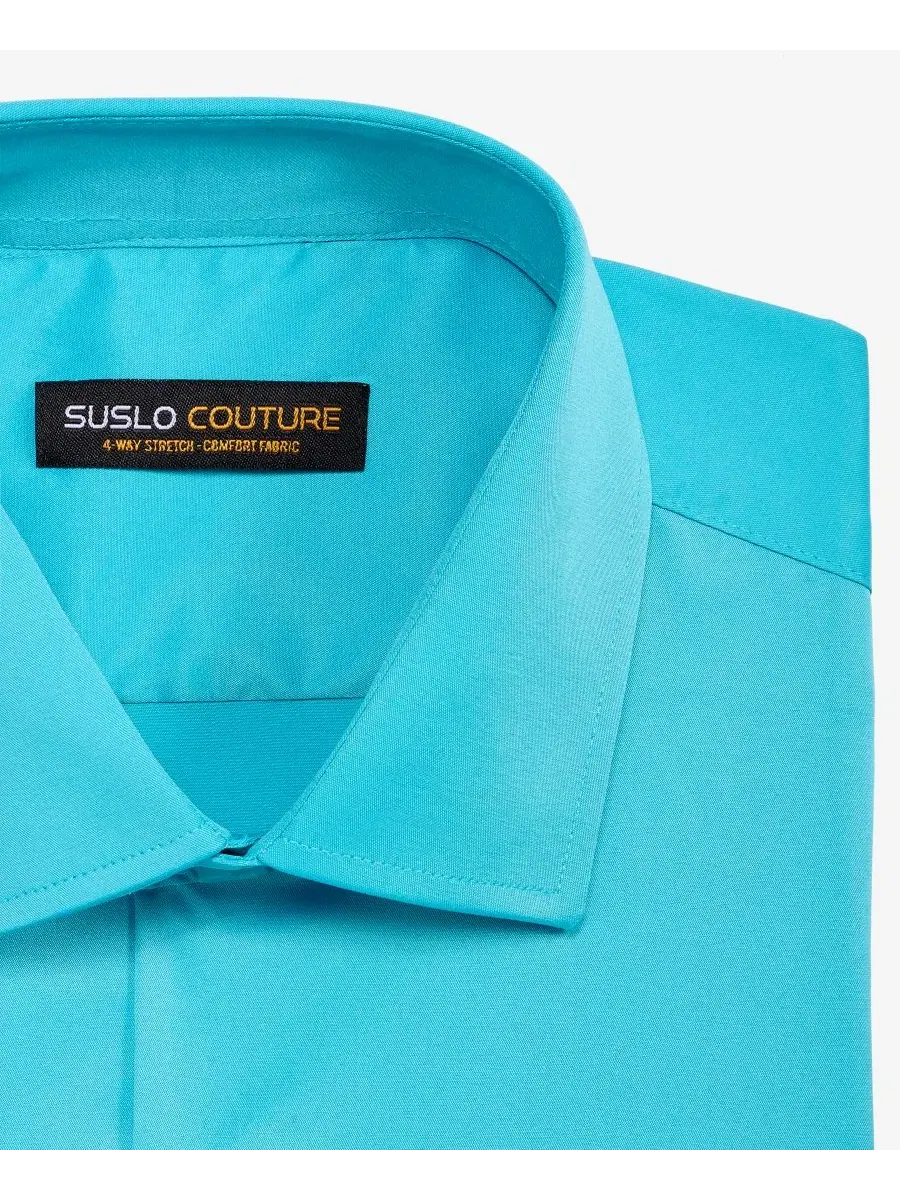 Рубашка с длинным рукавом Suslo Couture — изображение 5 из 6, бирюзовый